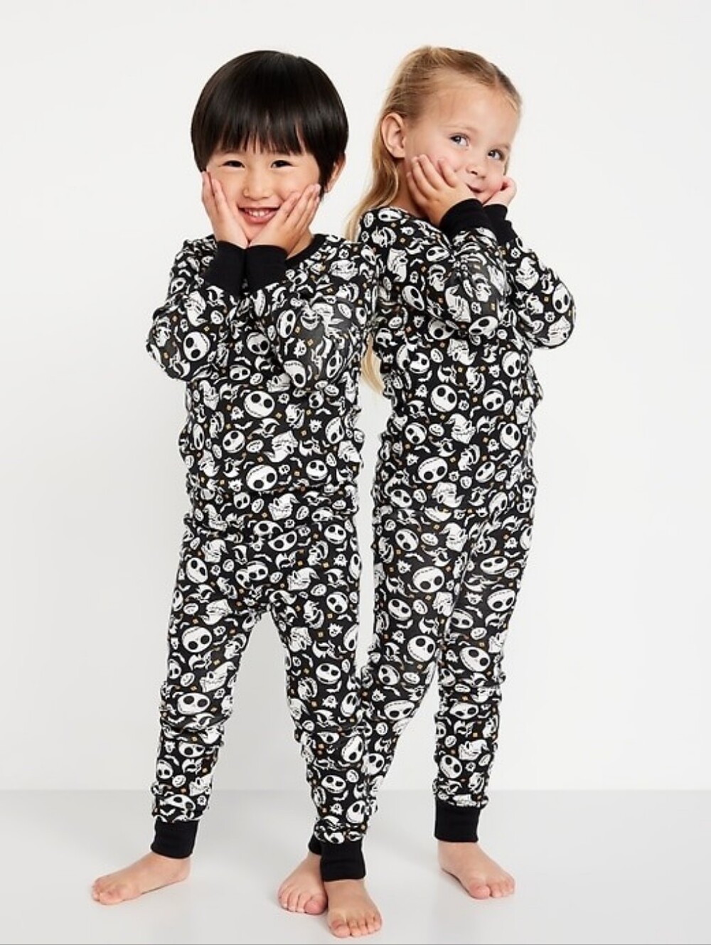 NWT 5T Old Navy Disney Nightmare Before Christmas Pajamas Black Cotton Halloween